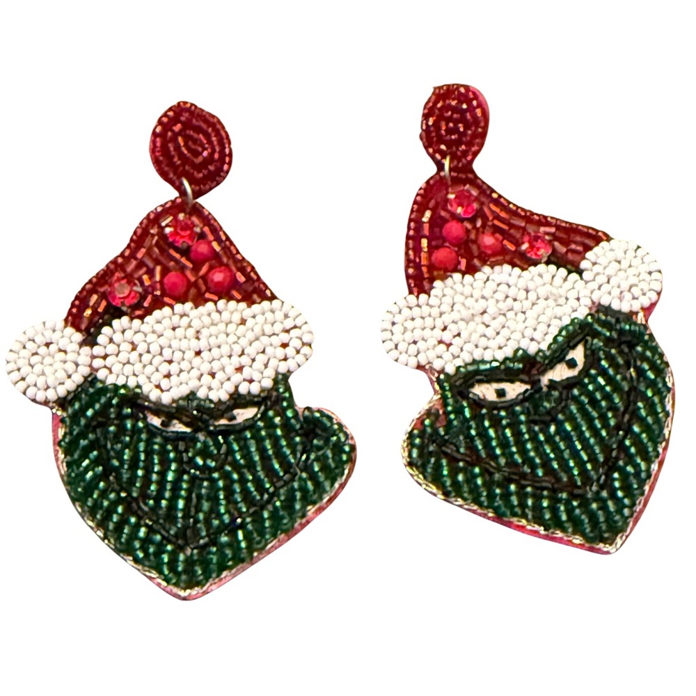 NEW Grinch Christmas Earrings